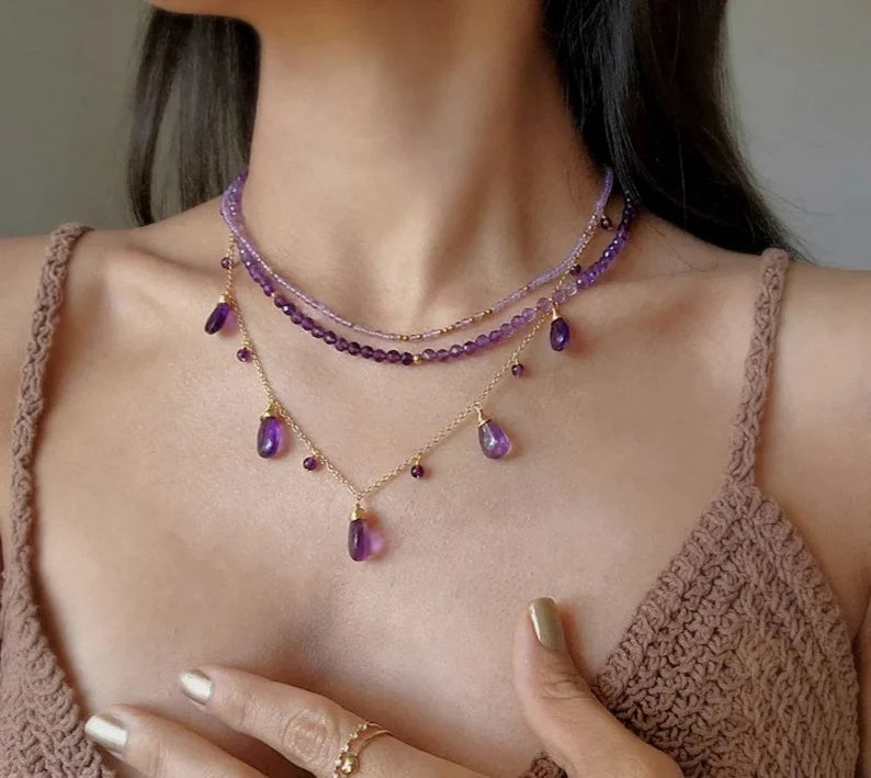 Amethyst Ombre Necklace