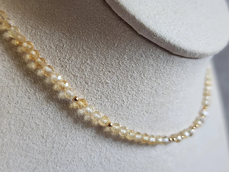 Citrine Stacking Necklace