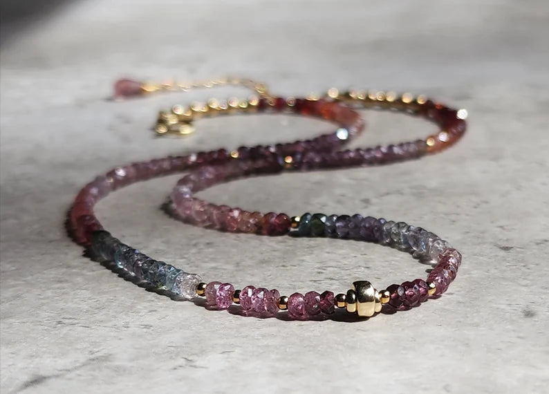 Multicoloured Spinel Necklace