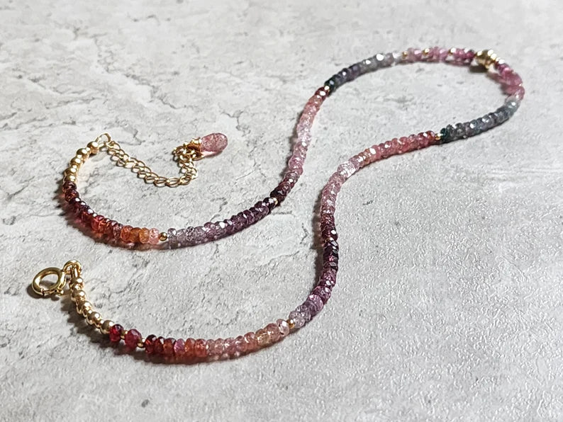 Multicoloured Spinel Necklace