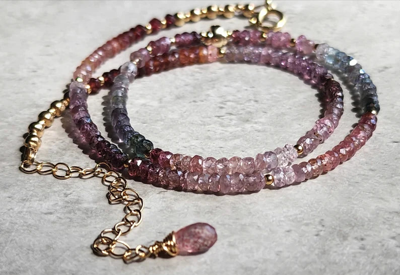 Multicoloured Spinel Necklace