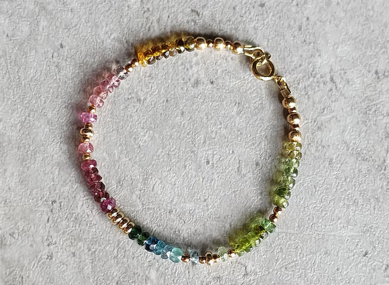 Rainbow Tourmaline Bracelet