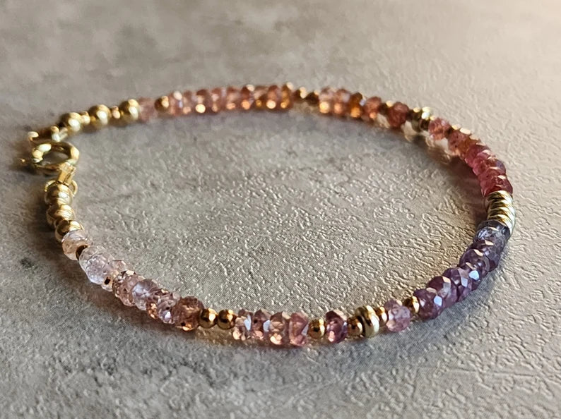 Multicoloured Spinel Bracelet