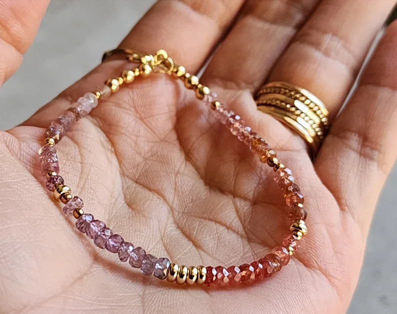 Multicoloured Spinel Bracelet