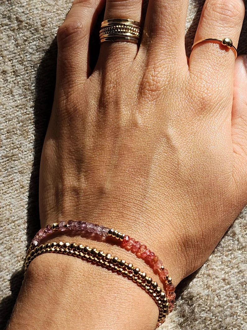 Multicoloured Spinel Bracelet