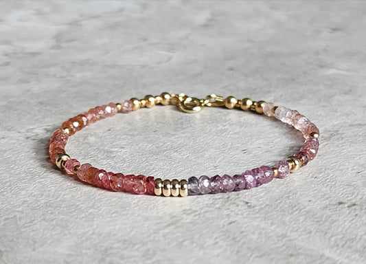 Multicoloured Spinel Bracelet