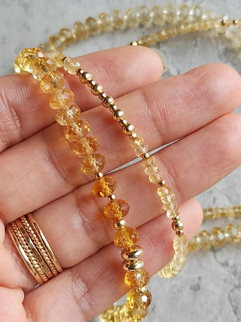 Citrine Statement Necklace