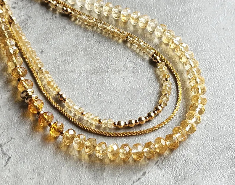 Citrine Statement Necklace