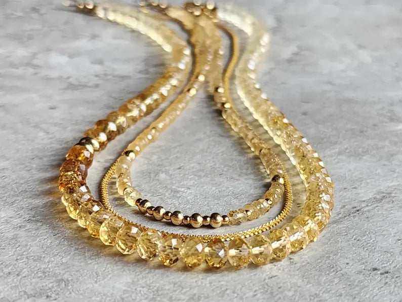 Citrine Statement Necklace