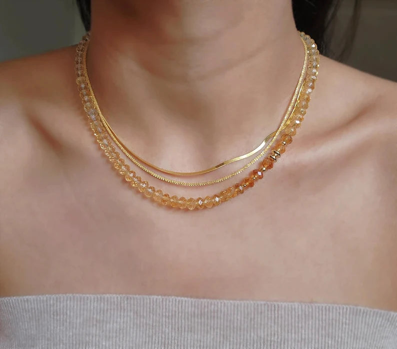 Citrine Statement Necklace