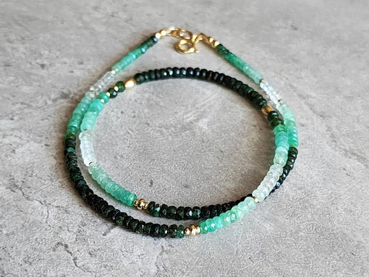 Ombre Emerald Necklace