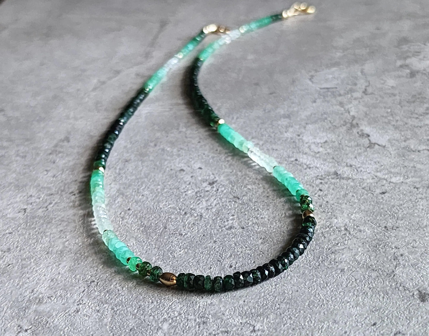 Ombre Emerald Necklace