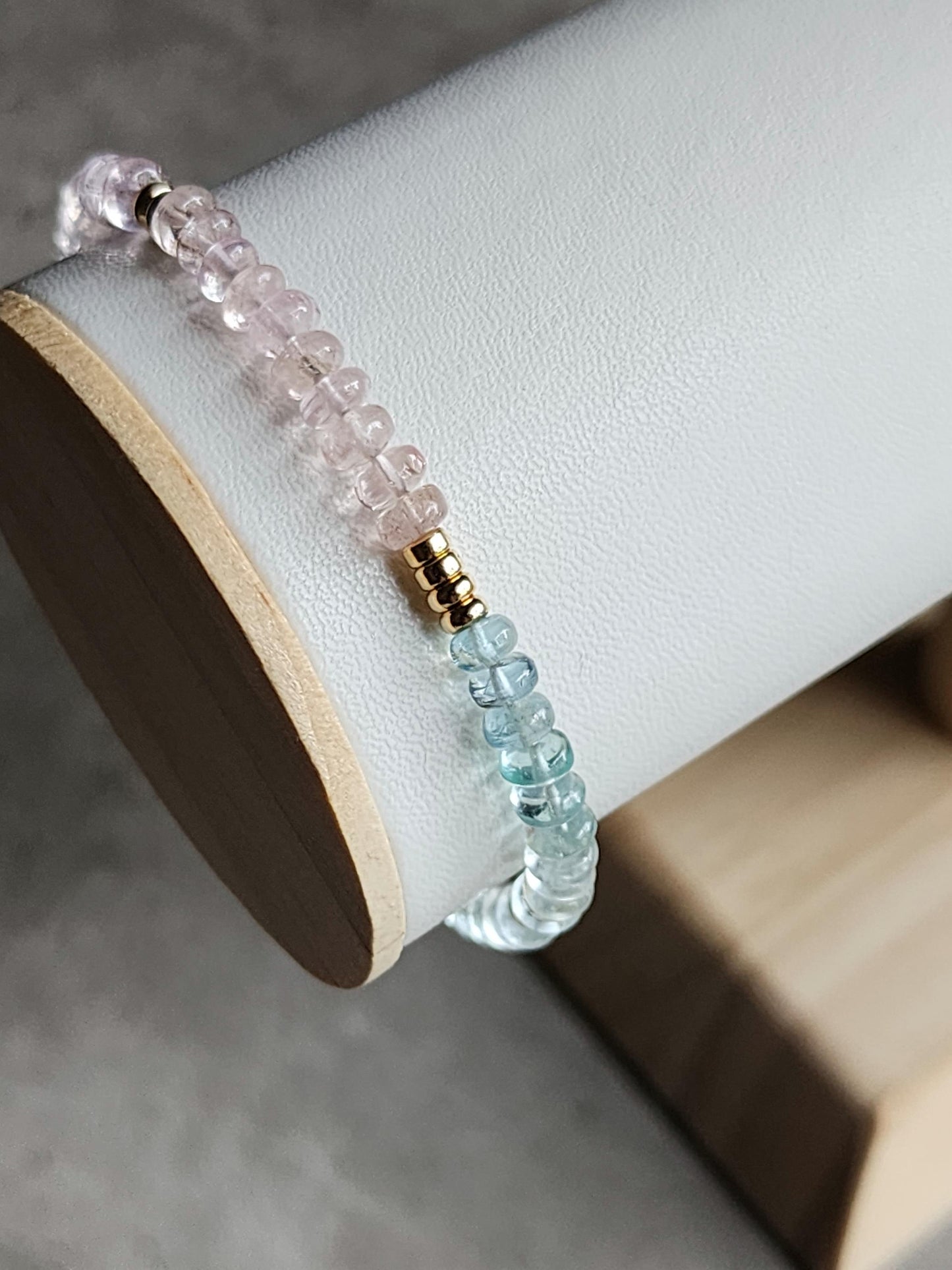 Aquamarine Morganite Bracelet