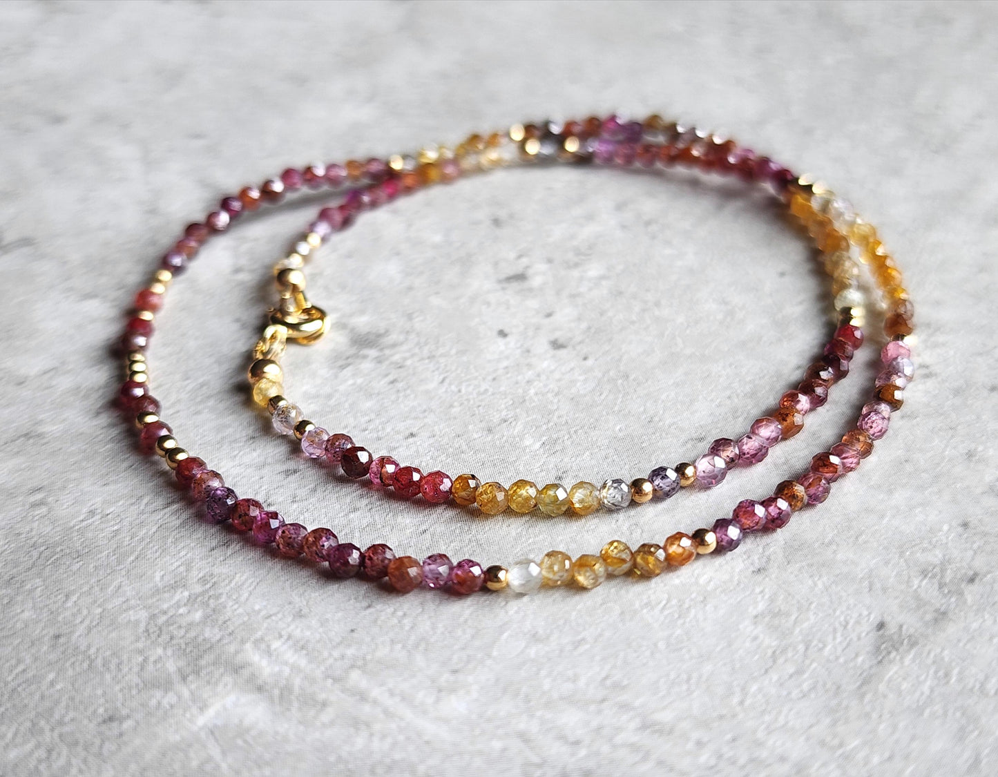 Colourful Sapphire Stacking Necklace