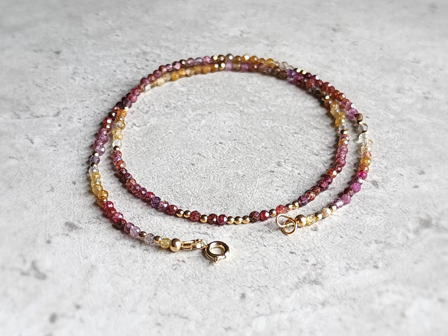 Colourful Sapphire Stacking Necklace