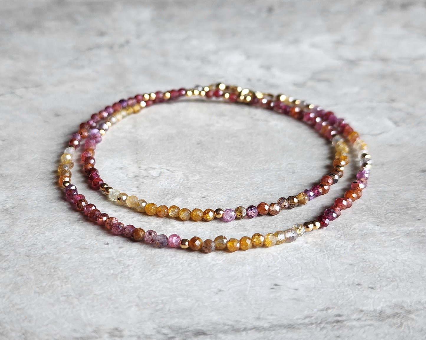 Colourful Sapphire Stacking Necklace